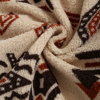 Tribal Print Fleece Jacket | Zyphhra