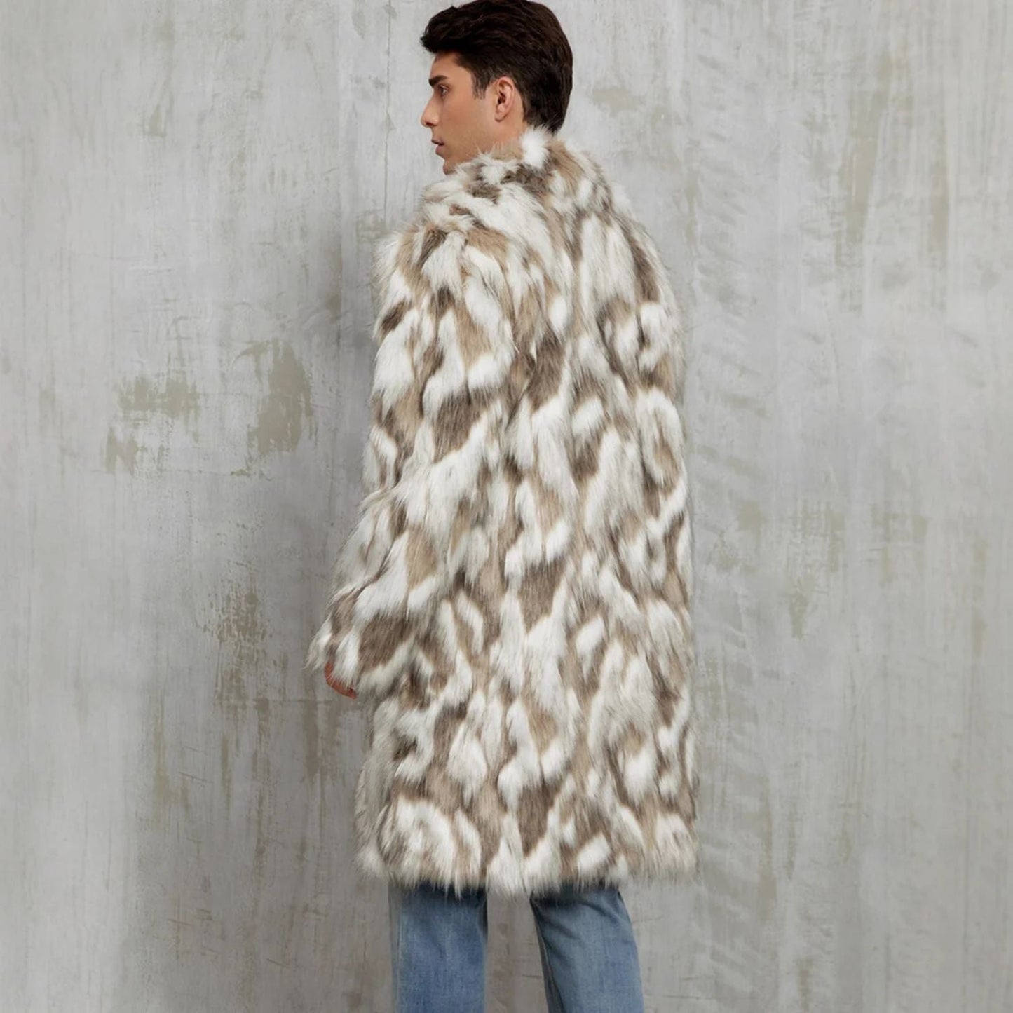 Animal Print Faux Fur Coat | Zyphhra