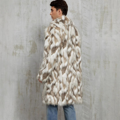 Animal Print Faux Fur Coat | Zyphhra