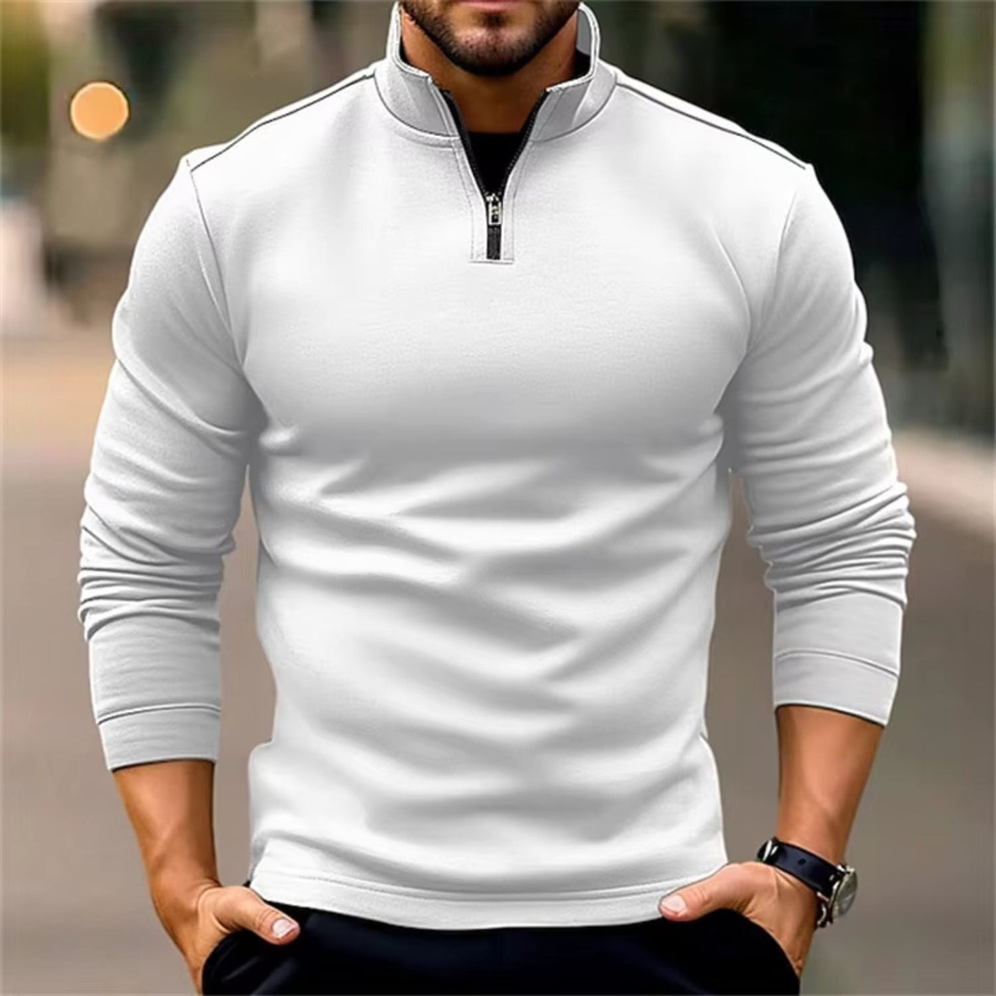 Quarter-Zip Essential Jumper | Zyphhra