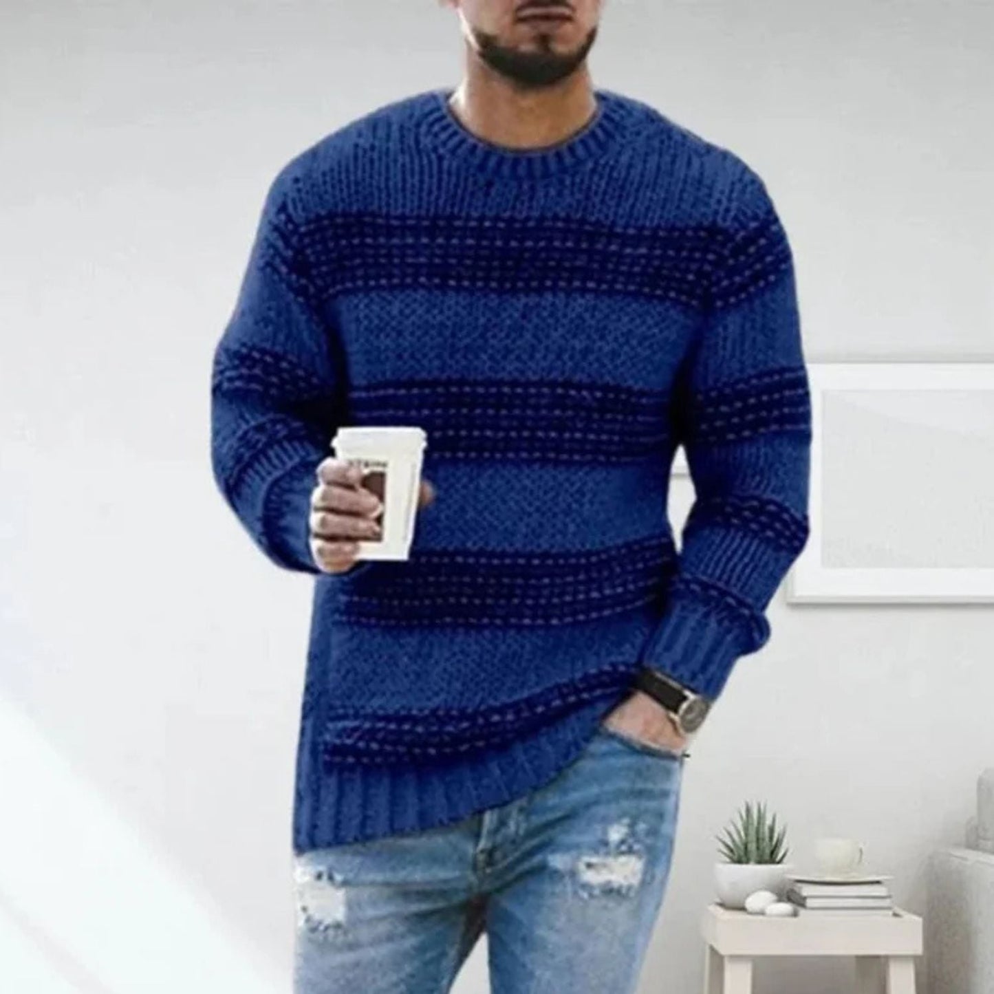 Striped Knit Jumper | Zyphhra
