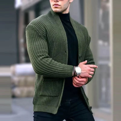 Shawl Collar Knit Cardigan | Zyphhra