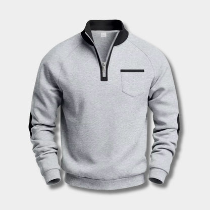 Fleece Pocket Pullover Quarter-Zip | Zyphhra
