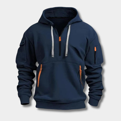 Half Zip Utility Hoodie | Zyphhra