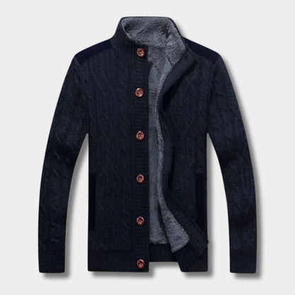 Sherpa Cable Knit Cardigan | Zyphhra