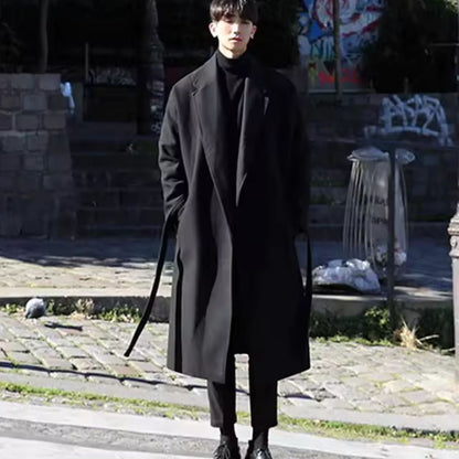 Belted Lapel Wool Over Coat | Zyphhra