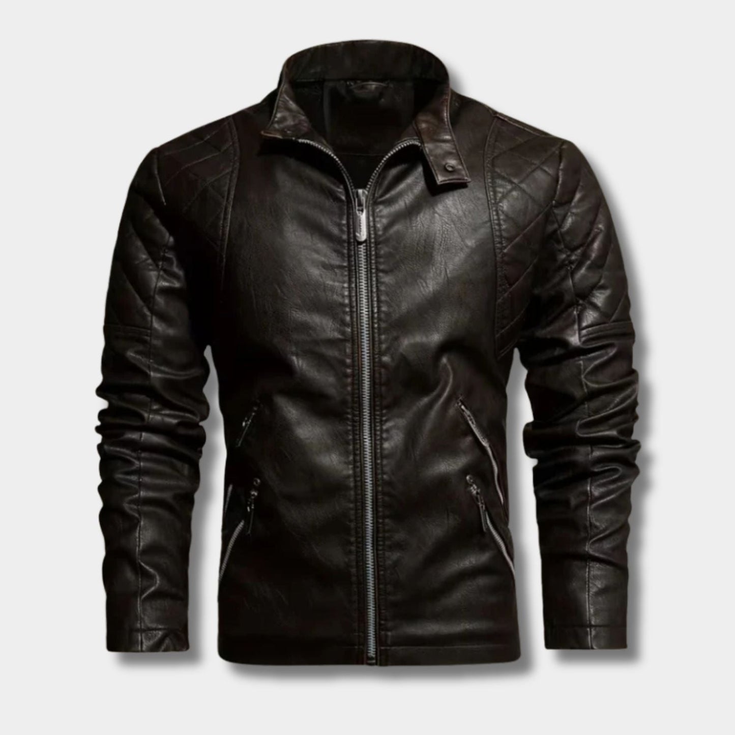 Vintage Quilted Leather Jacket | Zyphhra
