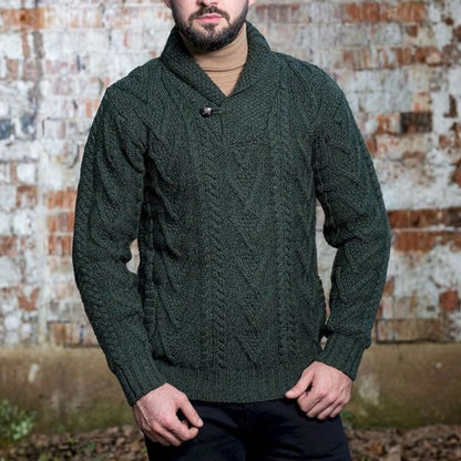 Classic Shawl Collar Knit Jumper | Zyphhra