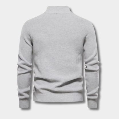 Quarter-Zip Textured Jumper | Zyphhra