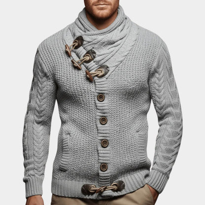 Cable Toggle Knit Cardigan | Zyphhra