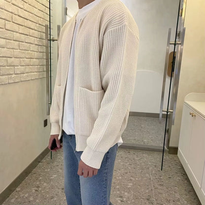 Minimalist Zip Knit Cardigan | Zyphhra