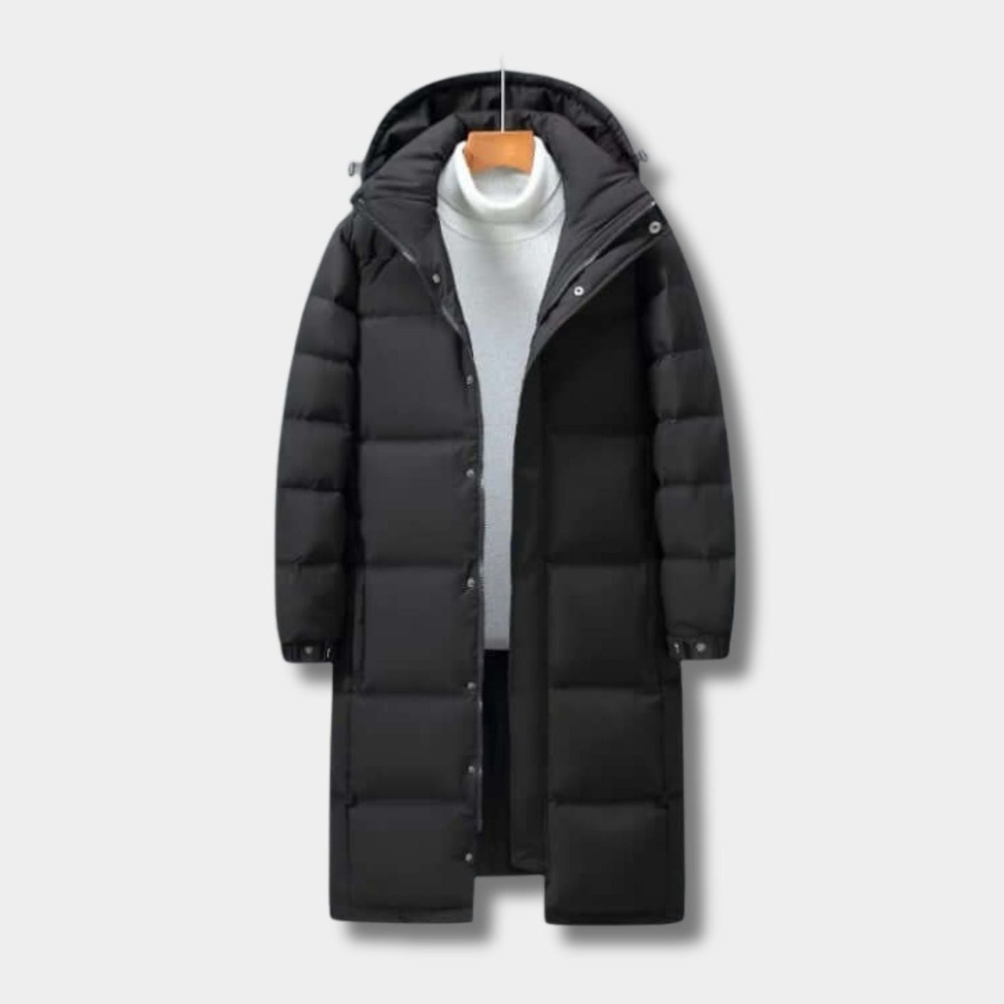Longline Hooded Padded Ski Coat | Zyphhra