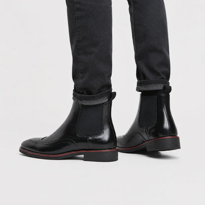 Wingtip Chelsea Dress Boots | Zyphhra
