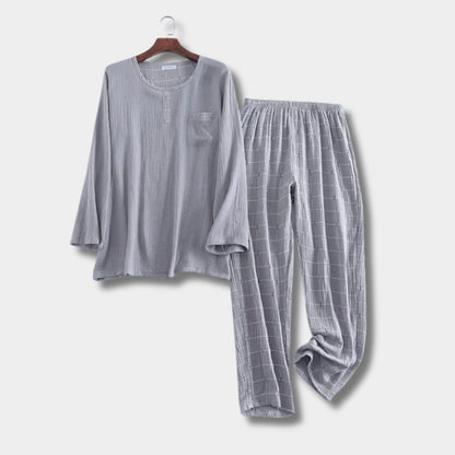 Textured Short Sleeve Pyjama Set | Zyphhra