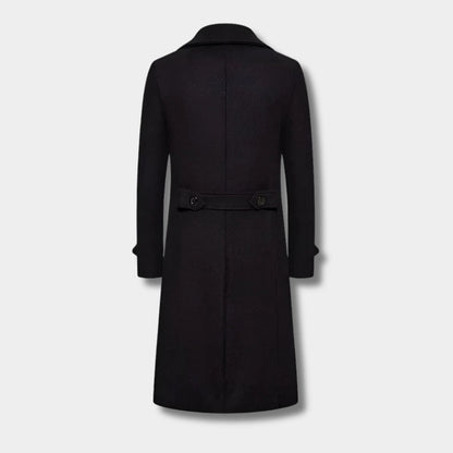 Double Button Longline Over Coat | Zyphhra