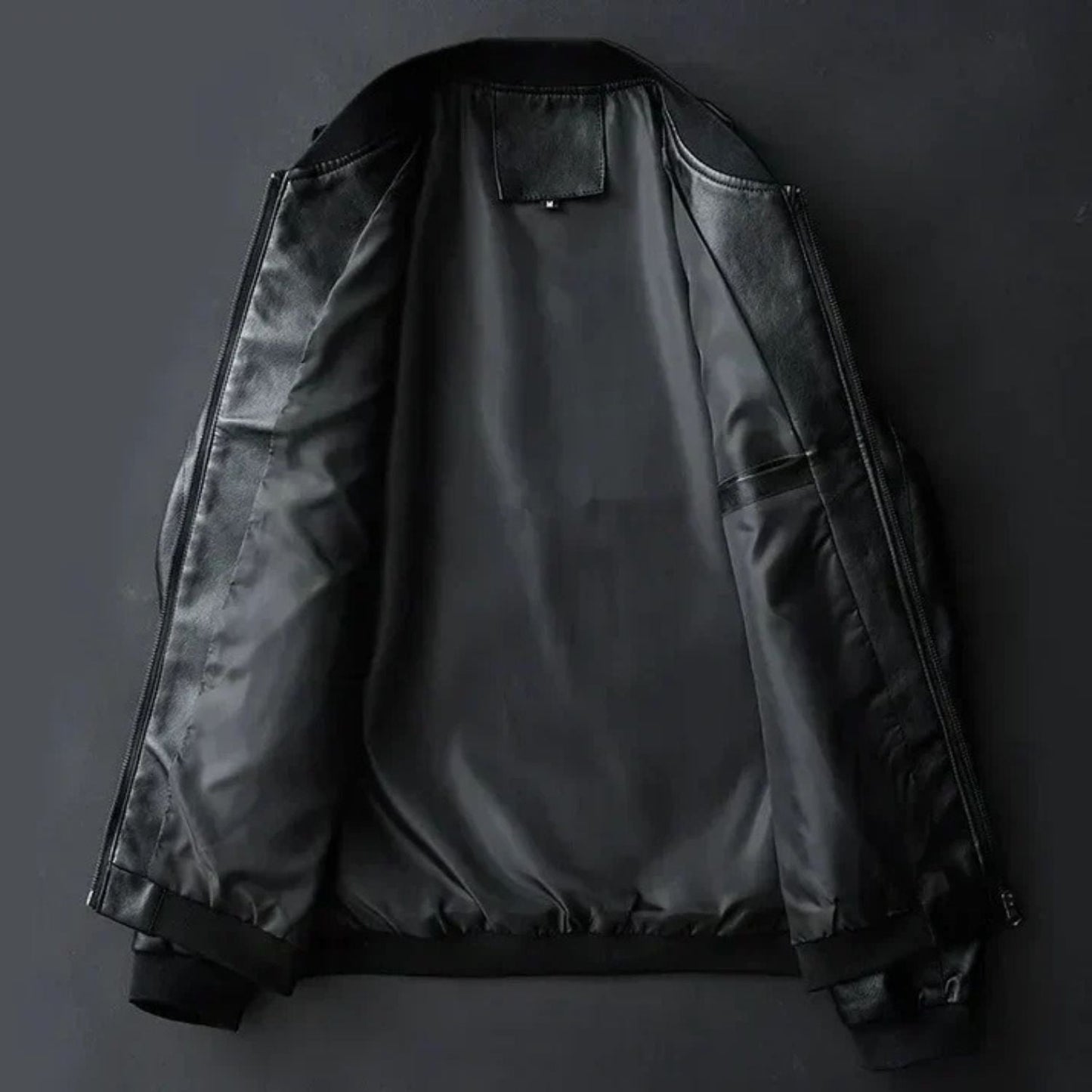 Classic Zip Leather Jacket | Zyphhra