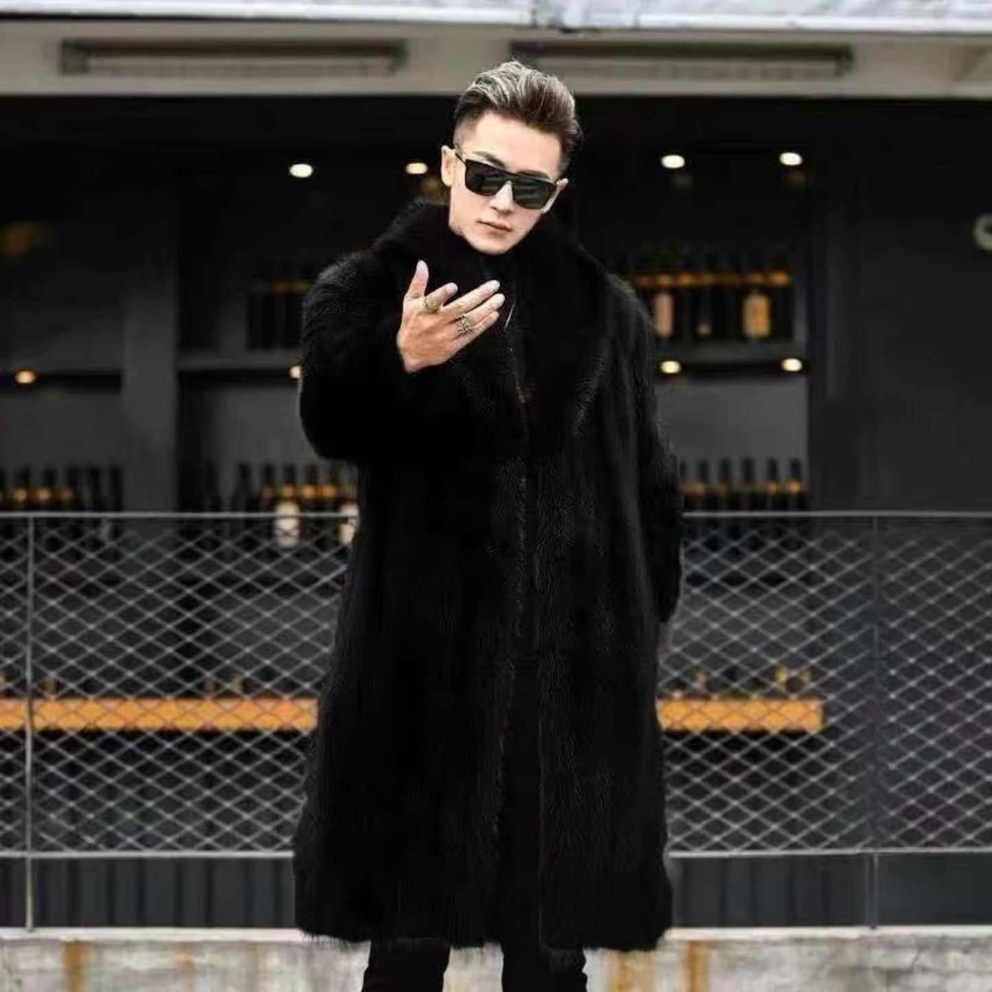 Button Front Plush Fur Coat | Zyphhra