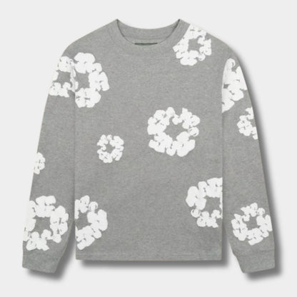 Floral Print Crew Neck Jumper | Zyphhra