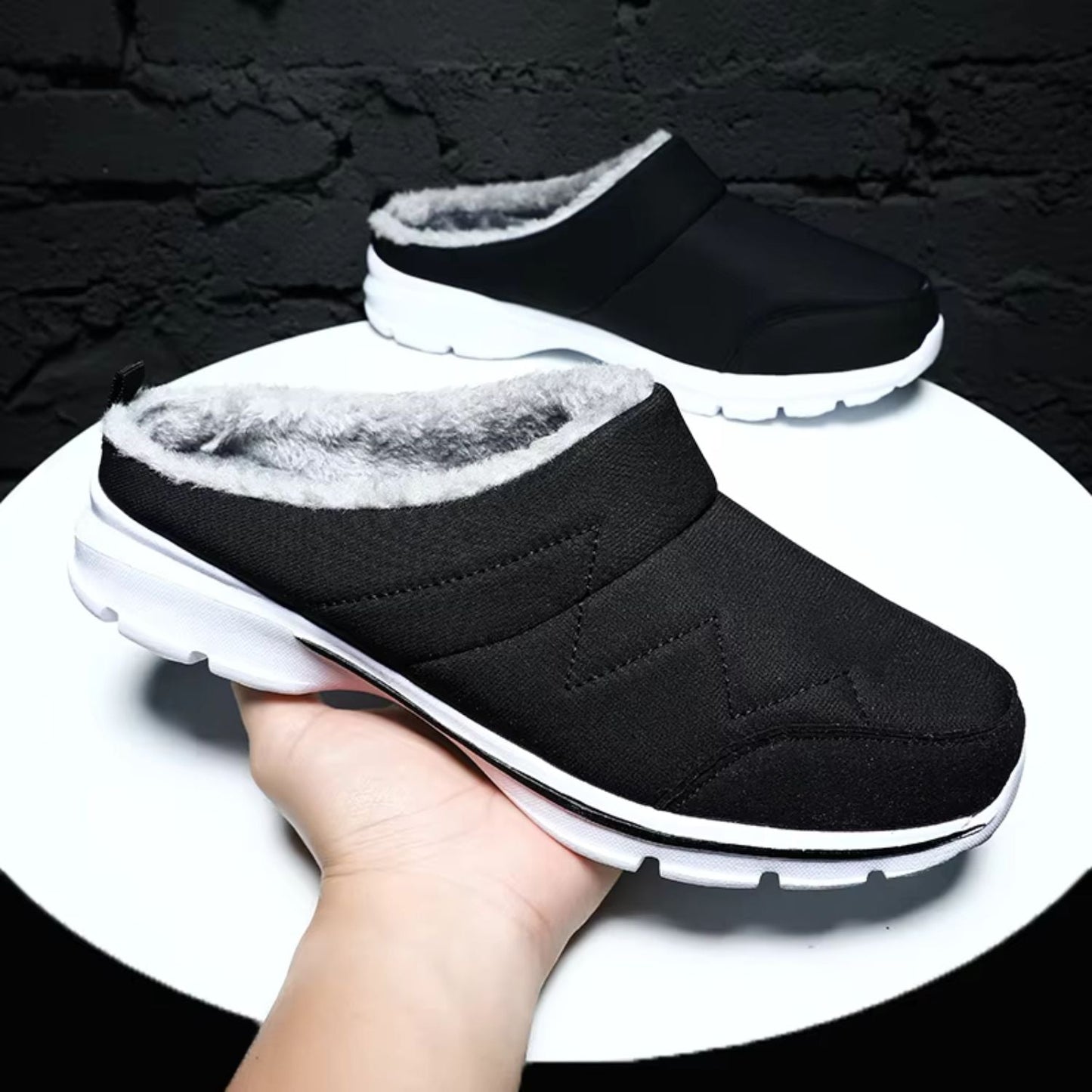 Plush Lined Slip-On Slippers | Zyphhra