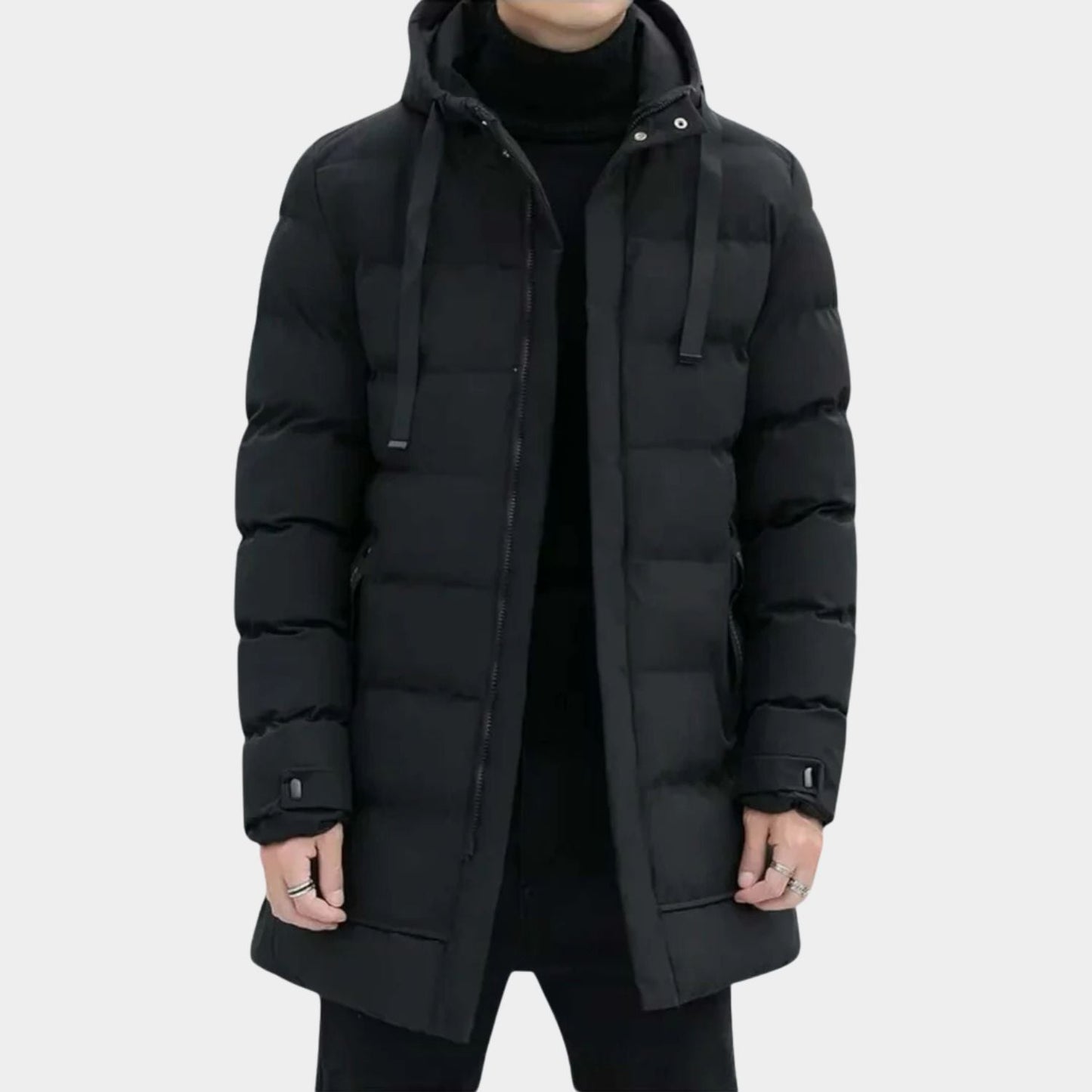 Insulated Hooded Longline Ski Coat | Zyphhra
