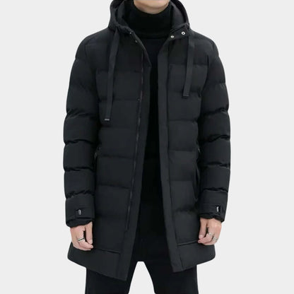 Insulated Hooded Longline Ski Coat | Zyphhra