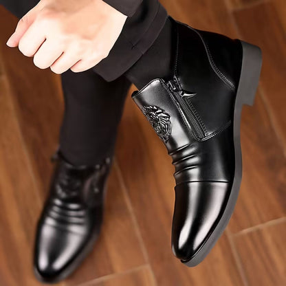 Embossed Chelsea Dress Boots | Zyphhra