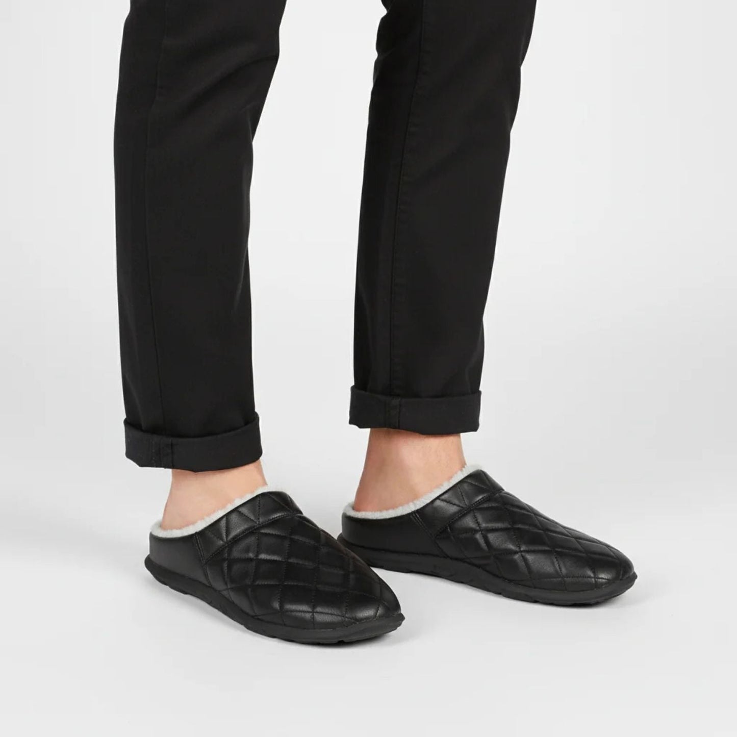 Quilted Plush-Lined House Slippers | Zyphhra