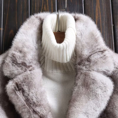 Classic Lapel Faux Fur Jacket | Zyphhra