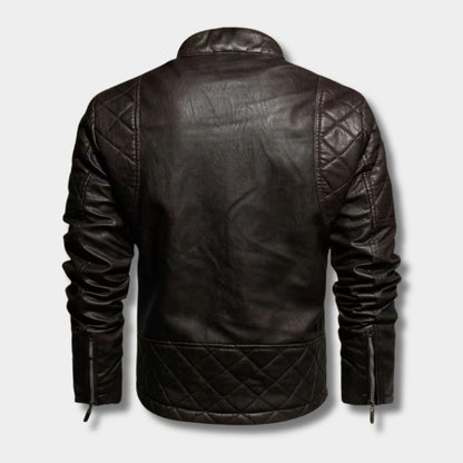 Vintage Quilted Leather Jacket | Zyphhra