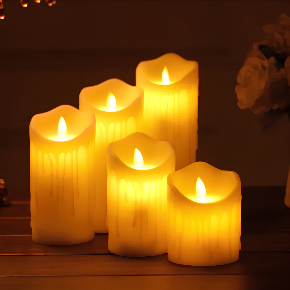 Melted Effect Candles - 5 Pieces