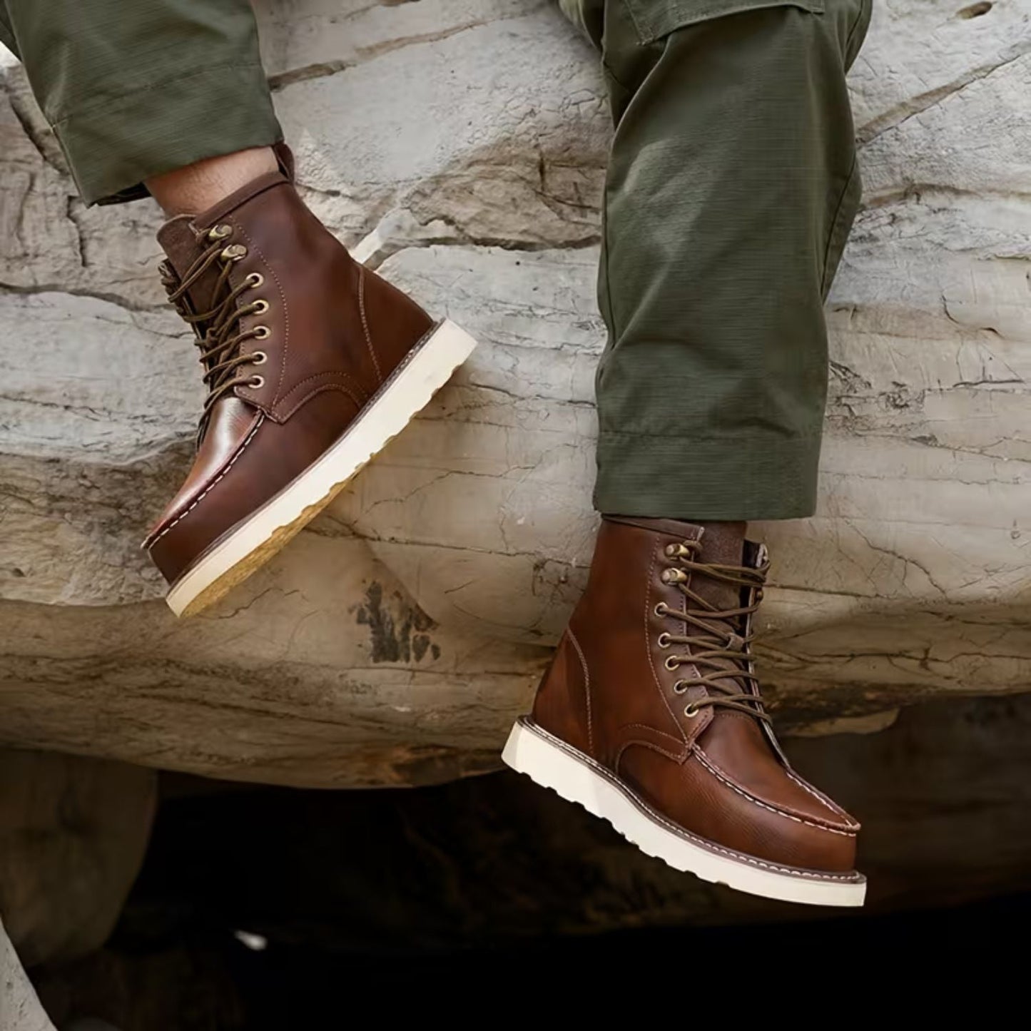 Classic Moc Toe Work Boots | Zyphhra