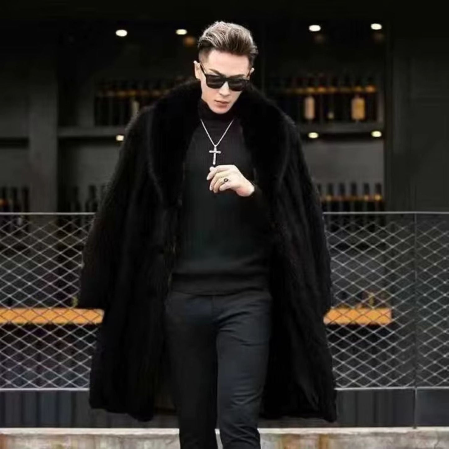Button Front Plush Fur Coat | Zyphhra