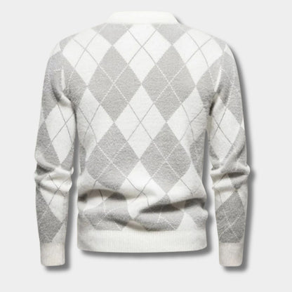 Argyle Knit Jumper | Zyphhra
