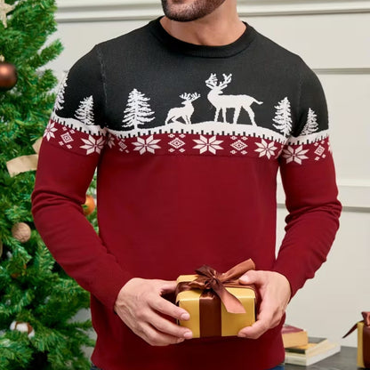 Reindeer Fair Isle Christmas Jumper | Zyphhra