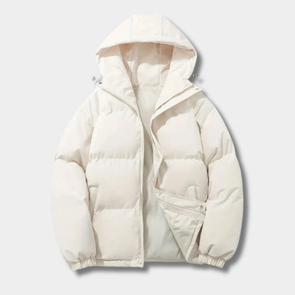 Drawstring Hood Puffer Winter Jacket | Zyphhra