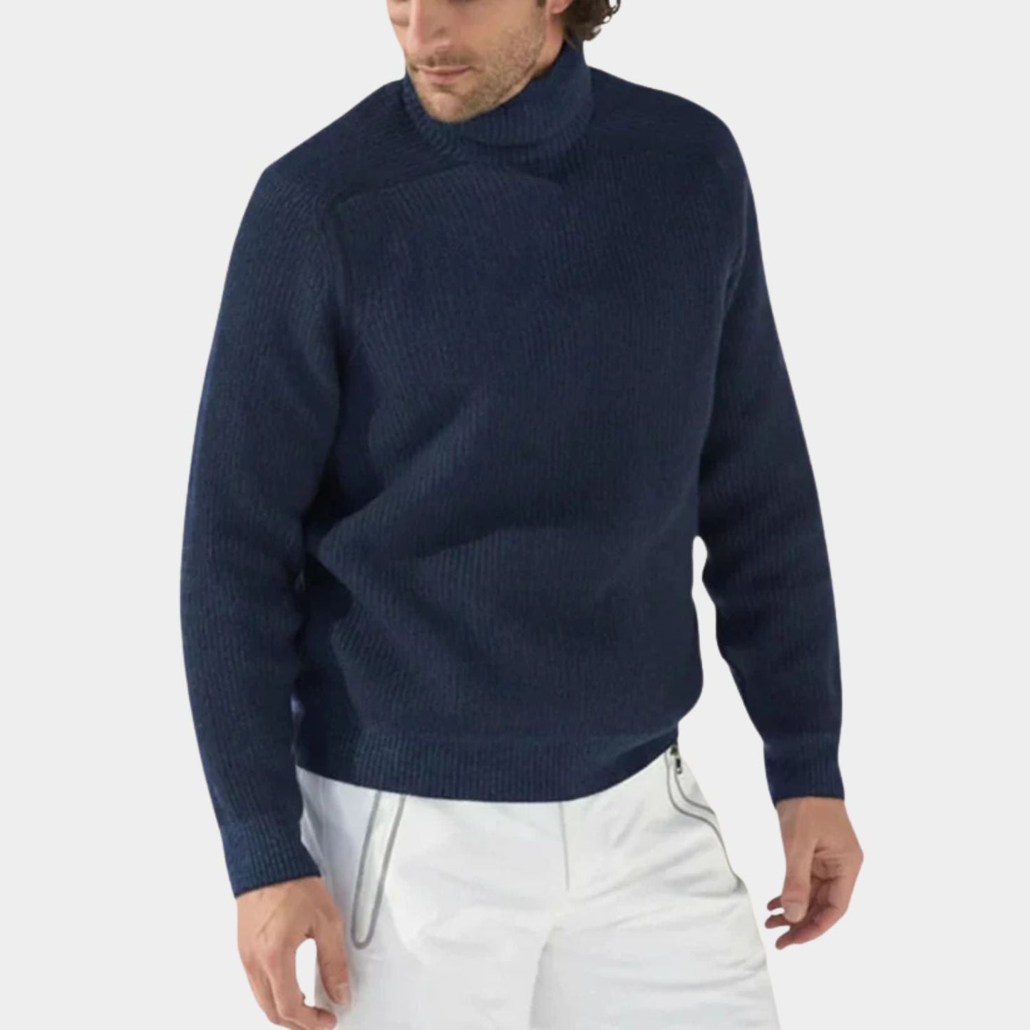 Ribbed Roll Neck Jumper | Zyphhra