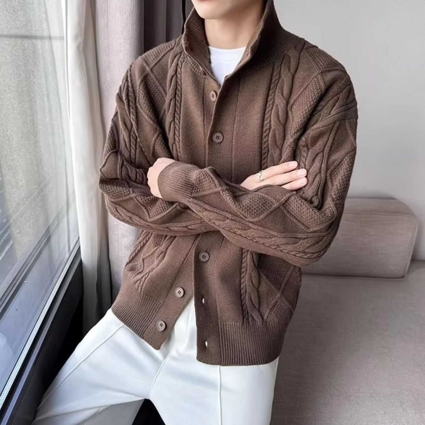 Chunky Collar Knit Jumper | Zyphhra