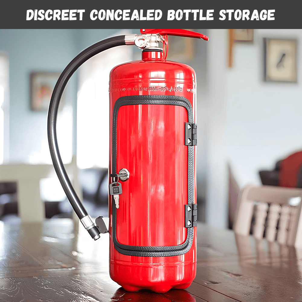 Fire Extinguisher Hidden Bottle Holder | Zyphhra