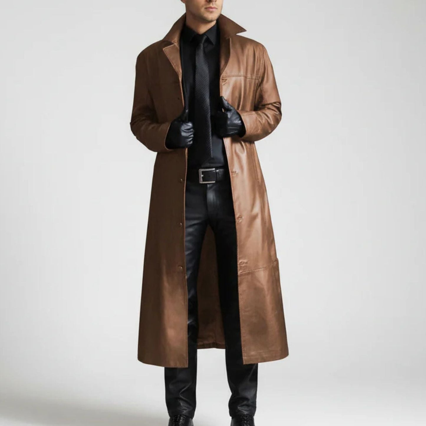 Long Leather Jacket | Zyphhra