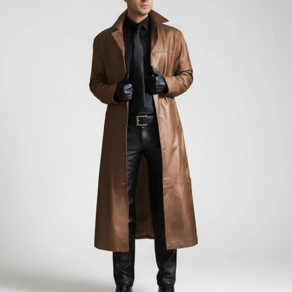 Long Leather Jacket | Zyphhra