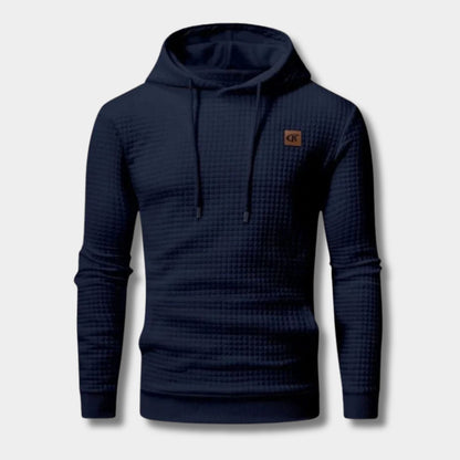 Textured Jacquard Pullover Hoodie | Zyphhra