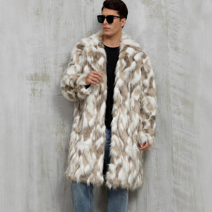 Animal Print Faux Fur Coat | Zyphhra