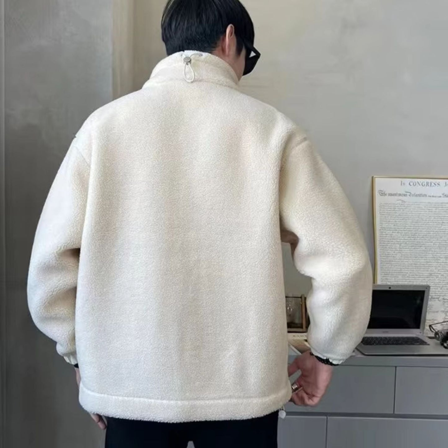High-Collar Sherpa Fleece Jacket | Zyphhra