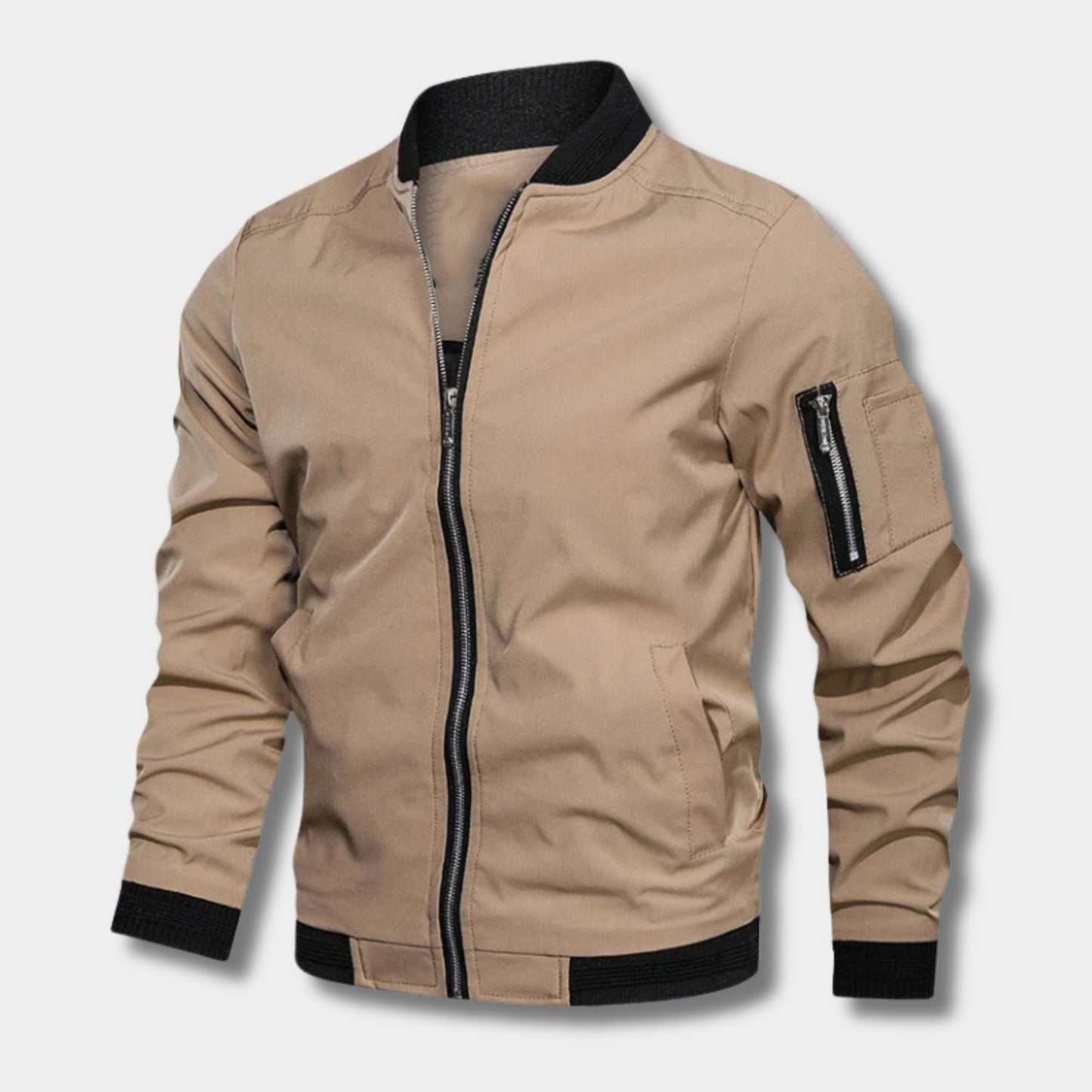 Minimal Utility Bomber Jacket | Zyphhra