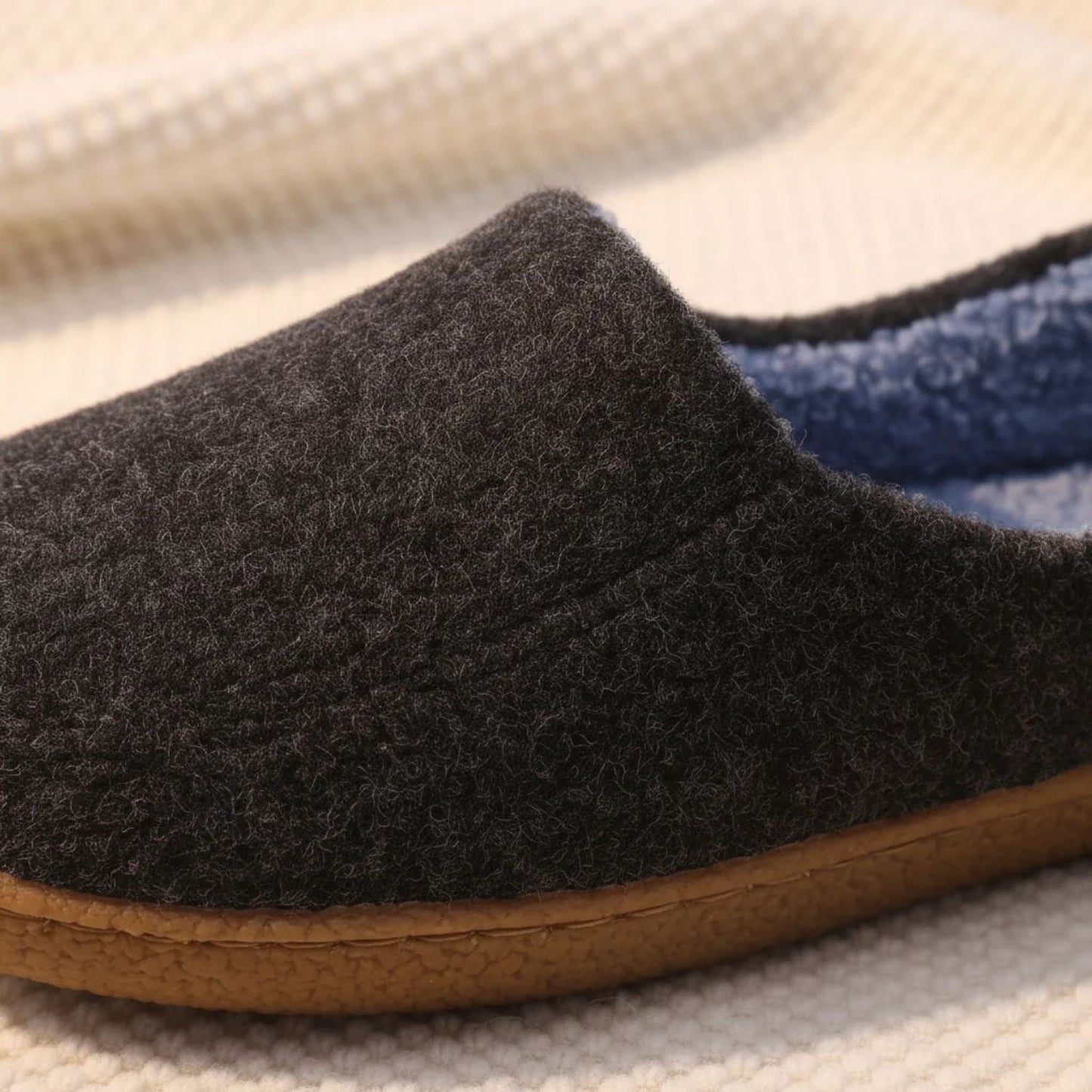 Felted Wool Slip-On Slippers | Zyphhra
