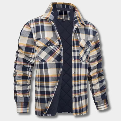 Quilted Check Flannel Shirt Jacket | Zyphhra
