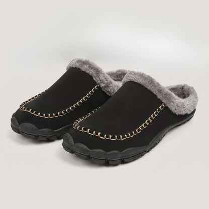 Fleece Lined Moccasin Slippers | Zyphhra