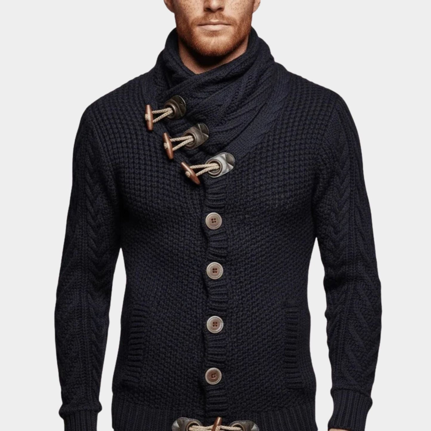 Cable Toggle Knit Cardigan | Zyphhra