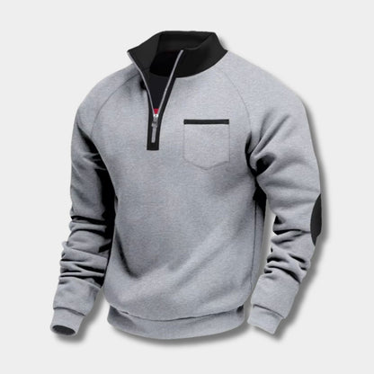 Fleece Pocket Pullover Quarter-Zip | Zyphhra