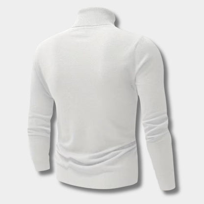 Embroidered Chest Detail Roll Neck | Zyphhra